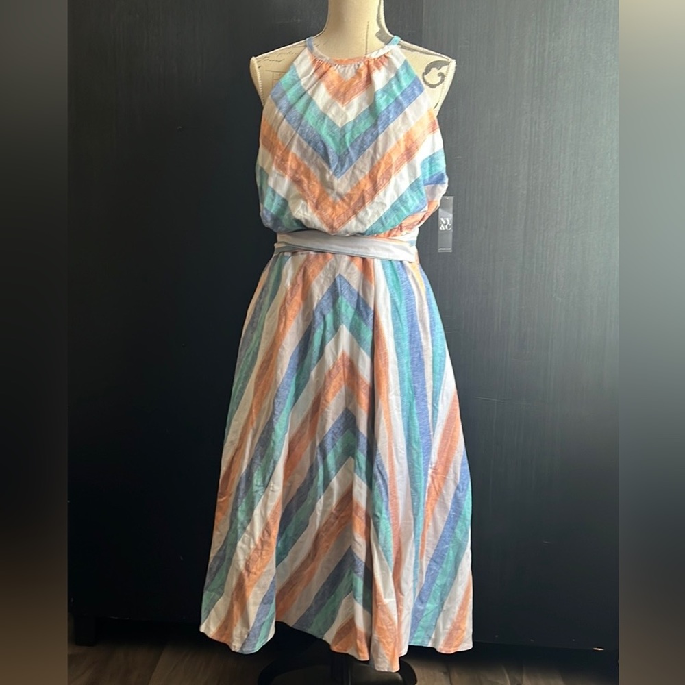 NY and Company | sleeveless striped midi dress